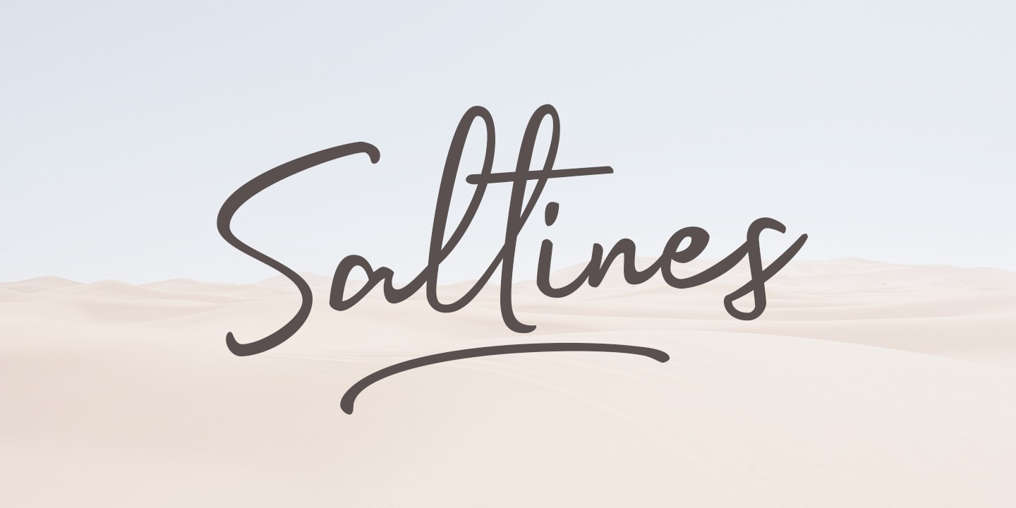 Przykładowa czcionka Saltines #1